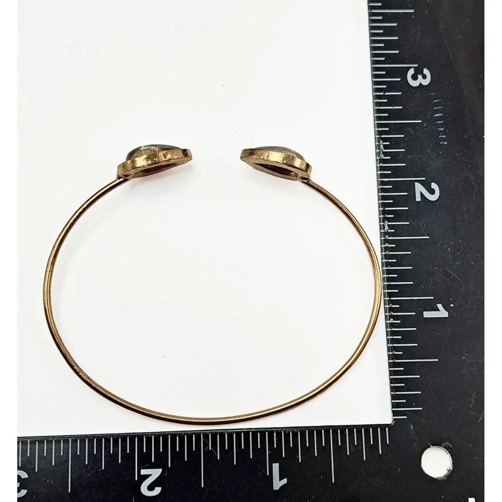 Gold‎ Bangle Bracelet Set Arrowhead Teardrop Rhinestone Stackable Boho Chic